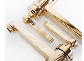 Смеситель для раковины Rea Monaco однорычажный золотой REA-B2501