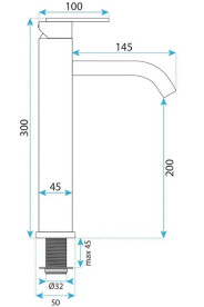 Смеситель для раковины Rea Ontario однорычажный графит REA-B5511
