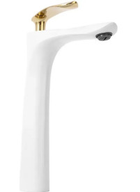 Смеситель для раковины Rea Orbit однорычажный белый/золото REA-B2053