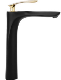 Смеситель для раковины Rea Orbit однорычажный черный/золото REA-B2055