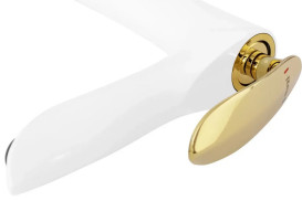 Смеситель для раковины Rea Orbit однорычажный белый/золото REA-B2052