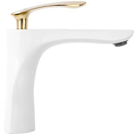 Смеситель для раковины Rea Orbit однорычажный белый/золото REA-B2052