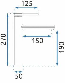 Смеситель для раковины Rea Oval однорычажный золотой REA-B6513