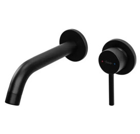 Смеситель для раковины Rea Owen настенный однорычажный черный REA-B5332
