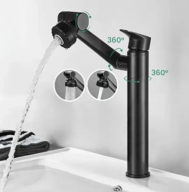 Смеситель для раковины Rea Paco однорычажный черный REA-B0536