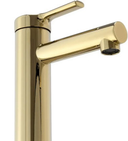 Смеситель для раковины Rea Pixel однорычажный золотой REA-B2018