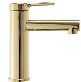 Смеситель для раковины Rea Pixel однорычажный золотой REA-B2018