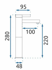 Смеситель для раковины Rea Polo однорычажный белый/хром REA-B9942