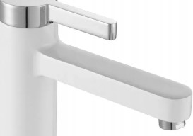 Смеситель для раковины Rea Polo однорычажный белый/хром REA-B9941