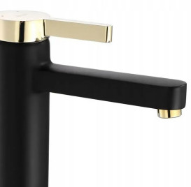 Смеситель для раковины Rea Polo однорычажный черный/золото REA-B9977