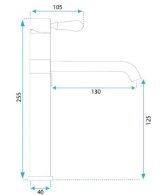Змішувач для раковини Rea Serra одноважільний чорний REA-B1141