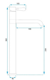 Смеситель для раковины Rea Serra однорычажный черный REA-B1142