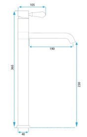 Змішувач для раковини Rea Serra одноважільний матове золото REA-B1145