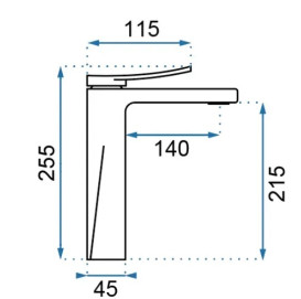 Смеситель для раковины Rea Soul однорычажный хром REA-B9992