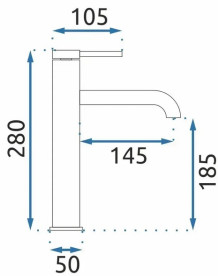 Змішувач для раковини Rea Spot одноважільний золотий REA-B2015