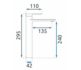 Змішувач для раковини Rea Storm одноважільний чорний REA-B9988