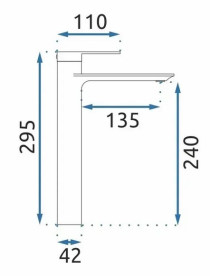 Смеситель для раковины Rea Storm однорычажный графит REA-B4584