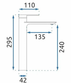 Смеситель для раковины Rea Storm однорычажный матовое золото REA-B7962