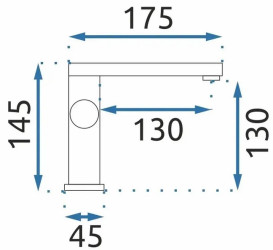 Смеситель для раковины Rea Tap однорычажный черный REA-B2008