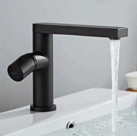 Смеситель для раковины Rea Tap однорычажный черный REA-B2008