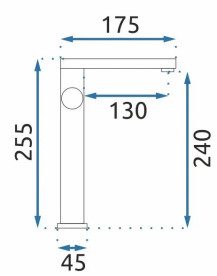 Смеситель для раковины Rea Tap однорычажный черный REA-B2009