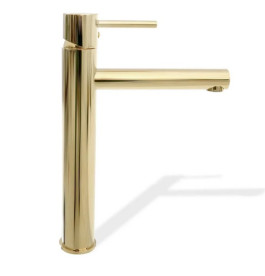 Смеситель для раковины Rea Tess однорычажный золотой REA-B8803