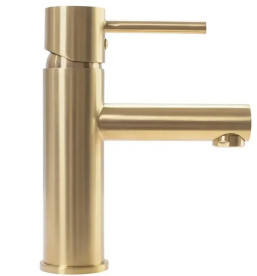 Смеситель для раковины Rea Tess однорычажный золотой матовый REA-B5661