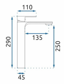 Смеситель для раковины Rea Urban однорычажный золотой REA-B9912