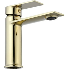 Змішувач для раковини Rea Veneta одноважільний золотий REA-B6417