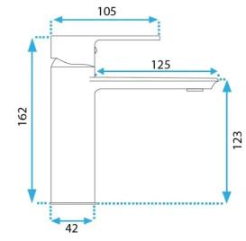Змішувач для раковини Rea Veneta одноважільний золотий REA-B6417