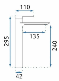 Смеситель для раковины Rea Veneta однорычажный хром REA-B6418