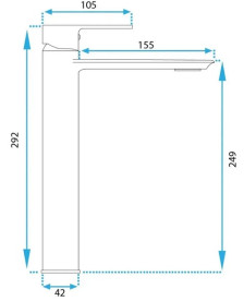 Змішувач для раковини Rea Veneta одноважільний золотий REA-B6419