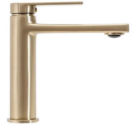 Смеситель для раковины Rea Verso однорычажный золотой REA-B6555