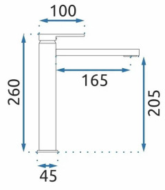 Смеситель для раковины Rea Verso однорычажный матовое золото REA-B6564