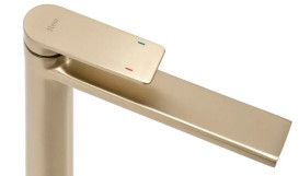 Смеситель для раковины Rea Verso однорычажный матовое золото REA-B6564