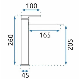 Змішувач для раковини Rea Verso одноважільний чорний REA-B7902