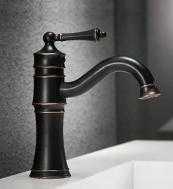 Смеситель для раковины Rea Vintage однорычажный черный REA-B0226