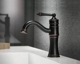 Смеситель для раковины Rea Vintage однорычажный черный REA-B0226