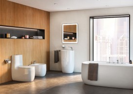 Смеситель для раковины Roca Insignia с боковым рычагом и донным клапаном click-clack латунь хром A5A323AC00