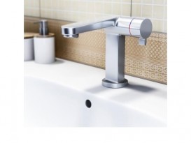 Змішувач для раковини Roca Singles Pro технологія progressive з донним клапаном A5A3036C00