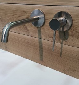 Смеситель для раковины Treemme UP однорычажный настенный хром 5776CC21