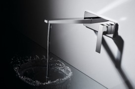 Змішувач для раковини Tres Cuadro Tres настінний одноважільний хром 00620003