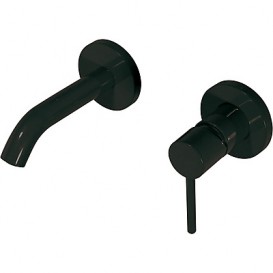 Смеситель для раковины Tres Study colors однорычажный настенный черный матовый 26220080NM