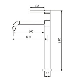 Смеситель для раковины VBI Velaro однорычажный матовое золото VBI-050301BG