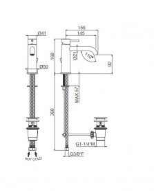 Смеситель для раковины Vema Maira однорычажный хром V27010B0010