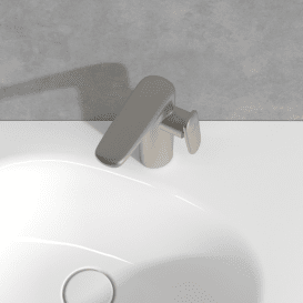 Смеситель для раковины Villeroy & Boch Antao с донным клапаном матовый никель TVW11100400064