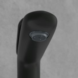 Смеситель для раковины Villeroy & Boch Antao с донным клапаном матовый черный TVW111005000K5