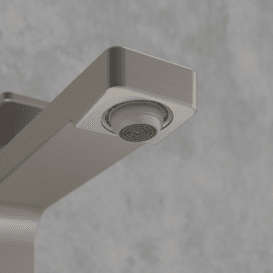 Смеситель для раковины Villeroy & Boch Architectura Square с донным клапаном матовый никель TVW12500200064