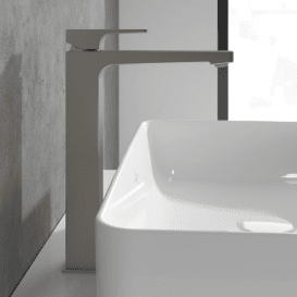 Смеситель для раковины Villeroy & Boch Architectura Square с донным клапаном матовый никель TVW12500200064