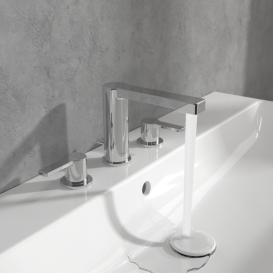 Смеситель для раковины Villeroy & Boch Architectura на 3 отверстия хром TVW10310811061